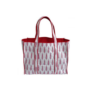 New Arrival Traditional Hand Block Printed Cotton Quilted <b>Evening</b> <b>Bags</b> Tote with Inner Pockets on Sale - Product Image 1