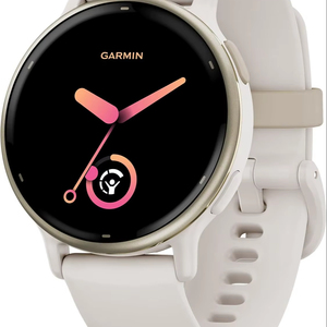 Garmin vívoactive 5 คุณภาพดีที่สุด นาฬิกาสมาร์ทวอทช์ GPS เพื่อสุขภาพและฟิตเนส หน้าจอ AMOLED แบตเตอรี่ใช้งานได้นานถึง 11 วัน สีงาช้าง - Product Image 1