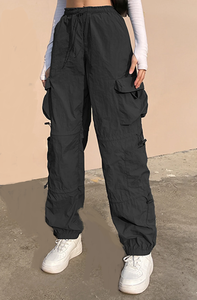 Nuevos y Elegantes Jeans Cargo de Mezclilla para Mujer, Personalizables, Ecológicos, Transpirables, de Corte Holgado, Tallas Grandes, Estilo Urbano, Pierna Ancha, Pantalones Largos - Product Image 4