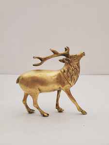 Estatuilla de caballo de pastoreo de latón macizo Vintage, escultura de Animal de latón MCM ecológica, decoración de latón de Nueva Era, caballo de pastoreo Vintage - Product Image 5