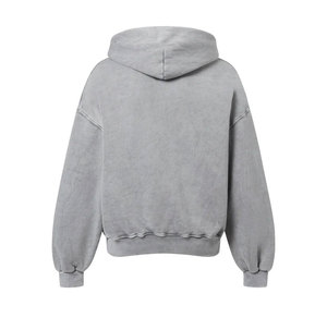 100% coton pulls décontractés pour hommes avec capuche brodée hiver sweats à capuche sans cordon pour hommes - Product Image 6