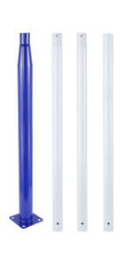 Poteaux de lampadaires solaires démontables en aluminium galvanisé à chaud ECOSOLAR 3M-6M, forme octogonale carrée, personnalisés - Product Image 3