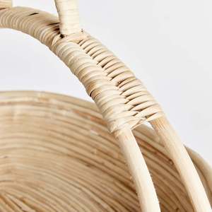 TienPhong Vente en gros Canne Rotin Caddy de service à plusieurs niveaux-Plateau à plusieurs niveaux naturel tissé à la main pour la cuisine, la salle à manger et les réceptions - Product Image 3