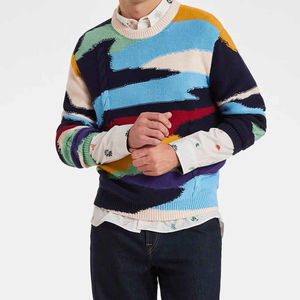 Suéter de Cuello Redondo Personalizado al por Mayor, Bordado e Impreso, para Hombre, Talla Grande, Transpirable, con Forro de Lana, para Invierno - Product Image 3