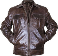 Vestes en cuir épaisses et chaudes pour hommes, pour les sports de plein air décontractés en hiver, prix raisonnable, bonne qualité, 100% cuir d'agneau