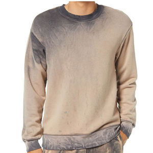 Unisex High Quality Pullover Sweatshirt Custom Men's <b>Crewneck</b> with Plain Solid Pattern 100% Cotton for Winter - Product Image 4