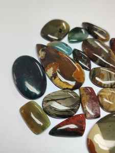 พลอยกึ่งมีค่าผสมรูปร่างและขนาดหลังเรียบตัดเป็นล็อตอัญมณีหลวมที่ดีที่สุดสำหรับการทำเครื่องประดับ - Product Image 4