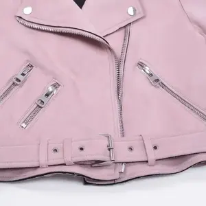 Moda Popular otoño abrigos Pu chaquetas de cuero mujeres chaquetas de cuero para damas nuevos últimos diseños personalizados chaqueta de cuero de las mujeres - Product Image 5