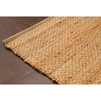 Tapis d'intérieur moderne 100% jute naturel tissé à la main, antidérapant, réversible, lavable, pour la maison - cuisine, couloir, entrée, salon