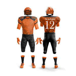 Vêtements de sport personnalisés à faible coût Ensemble d'uniformes de football américain pour adultes Meilleure qualité Fabriqué avec le meilleur matériau Entretien OEM - Product Image 2