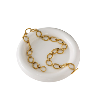 Collar de Cadena J&D Bold, Chapado en Oro de 18K, Acero Inoxidable, Estilo Moderno en Capas - Product Image 3