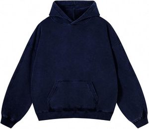 Sweat-shirt à capuche rose délavé à l'acide avec logo frontal, coupe ample, avec poche, en molleton de coton surdimensionné pour l'automne et l'hiver - Product Image 5