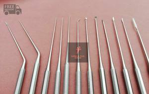 Micro Shea, Pinzas para Oído Hartman, Cánula y Tubo de Succión Barren, Juego de 23 Piezas - Product Image 4