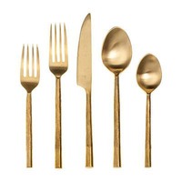 Vente à chaud de couverts en acier inoxydable polonais miroir ensemble de couverts à manche plat épais ensemble de couverts