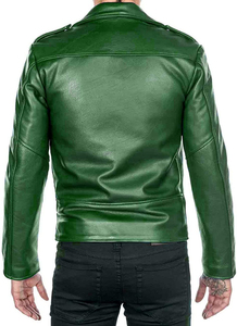 Veste en cuir PU pour hommes Col rabattu Veste en cuir pour hommes à bas prix de gros - Product Image 2
