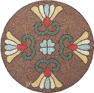 Napperon rond en polyester avec verre, décoration d'intérieur et d'extérieur, table à manger centrale, tapis décoratif pour la maison, nouveauté - Product Image 5