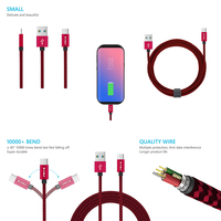 Harga Pabrik Kabel USB Type-C 1M Bahan Aluminium Alloy & Nylon 60W 3A Pengisian Cepat untuk iPhone Samsung
