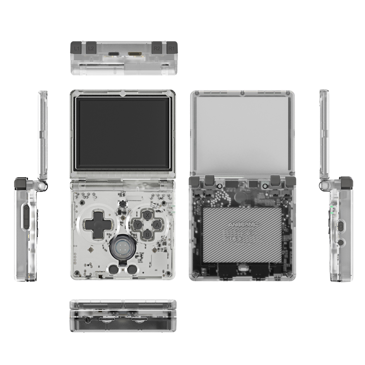 ANBERNIC RG35XXSP Flip Retro Console - 64GB Linux Game Machine