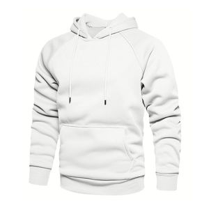 Sudadera con Capucha Básica de Algodón 100% para Hombre, Estilo Holgado con Hombros Caídos, para Invierno, con Logotipo Personalizado - Product Image 3
