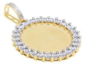 Pendentif personnalisé en argent sterling glacé S925 avec diamants ronds en moissanite Style Hip Hop Cadeau parfait pour hommes femmes - Product Image 2