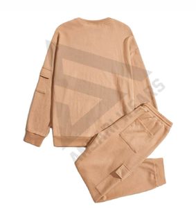 Conjunto Deportivo Personalizado de Alta Calidad, 100% Algodón Transpirable, Sudadera con Cuello Redondo y Pantalones Deportivos para Unisex - Product Image 2