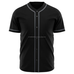 100% poliéster transpirable béisbol Softball Jersey totalmente sublimación conjunto de ropa deportiva diseño liso personalizable logotipo personalizado - Product Image 4