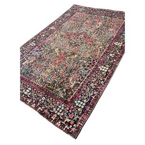Tapis en laine grande surface Aalam Gold Pae-5063 noué à la main, motif floral, pour la décoration de la maison, salon, couloir, tapis rectangulaire en jute - Product Image 2
