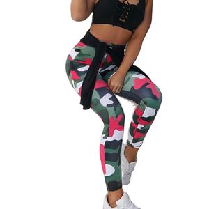 Mallas de mujer sublimadas personalizadas de talla grande, ropa de entrenamiento cómoda, diseño de camuflaje, poliéster transpirable, mallas de mujer a la venta 2024 - Product Image 6