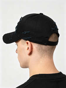 Casquette de baseball vintage déchirée avec broderie, visière anti-UV, unisexe, quatre saisons, décontractée, respirante, imperméable, en satin, pour hommes et femmes - Product Image 5
