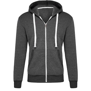 Sweat à capuche intégral pour homme, streetwear urbain, en molleton de coton, tissu épais, pour la vente en gros, étiquette privée, OEM, ODM - Product Image 2