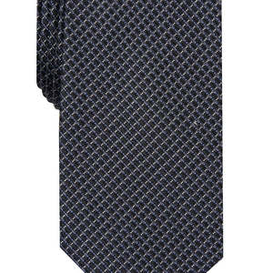 เนคไท Alfani รุ่น Costello สำหรับผู้ชาย ทรงมินิสลิม สีดำ ไซส์ปกติ ผลิตจากโพลีเอสเตอร์ หนัง ผ้าไหม ลวดลาย paisley ทอและปักแบบลำลอง - Product Image 3