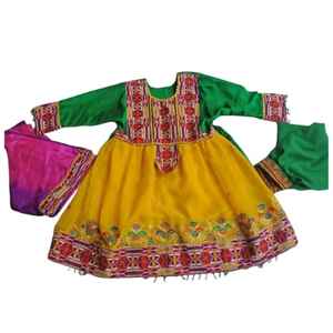 Vestidos Afganos Transpirables de Fabricante Profesional, Vestido Tradicional Étnico Tribal Kuchi para Niños - Product Image 1