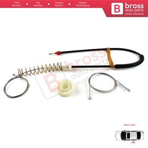 ชุดซ่อมมอเตอร์กระจกหน้าต่าง BWR5380 ประตูหลังซ้าย สำหรับรถยนต์ซีรีส์ 5 E39 ปี 04/1999-2004 แบบ 4/5 ประตู รุ่นปรับโฉม 51358252429 - Product Image 4