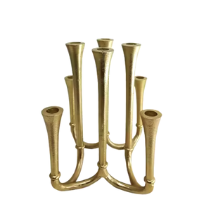 Bougeoir en métal à têtes multiples Article d'éclairage de Noël Bougeoir de décoration de mariage Bougeoirs décoratifs européens - Product Image 2