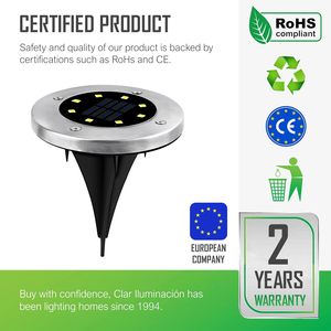 Hybec 1 Wát IP65 nhôm mặt đất năng lượng mặt trời ánh sáng sân vườn ngoài trời LED Đèn sân khấu cho con đường ruộng bậc thang và khu vực cảnh quan - Product Image 3