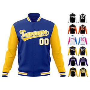 Plus Size Men's Versity College Jackets Wholesale Blank Varsity Jackets Custom logo Plain Letterman Varsity Jacket for Men - Product Image 3