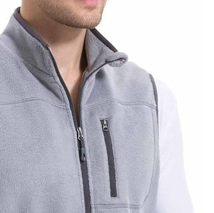 Men's Breathable Vest Outdoor Removable Fleece Hooded <b>Padded</b> Vest Lightweight Sleeveless Winter Fleece Gilets Vest Customized - Product Image 5