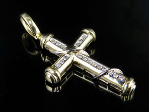 Pendentif croix de Moissanite de luxe personnalisé en argent sterling 925 bijoux de sertissage de griffes religieuses chrétiennes glacées pour le mariage des hommes - Product Image 4