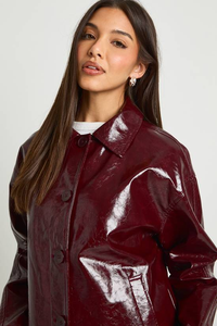 เสื้อแจ็คเก็ตหนังวัวถักทอ ดีไซน์ใหม่ทันสมัย สำหรับผู้หญิง ป้องกันลม เหมาะกับกิจกรรมกลางแจ้ง ปกพับเก๋ ให้ความอบอุ่น - Product Image 6