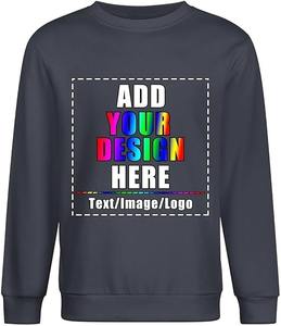 สเวตเตอร์ถักสำหรับผู้ชายสไตล์ลำลองผ้าคอตตอนแบบสวมหัวสำหรับ100% ขนาดใหญ่ออกแบบชื่อแบรนด์ได้ตามต้องการ - Product Image 4