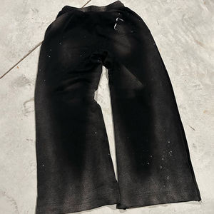 Pantalons de survêtement en velours côtelé pour homme, lavés à l'acide, imprimés à l'écran, avec strass et taille élastique - Product Image 2
