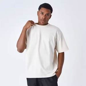 Venta al por mayor personalizado 100% algodón de los hombres de gran tamaño Slim Fit camiseta superior de moda ropa casual con logotipo personalizado - Product Image 5