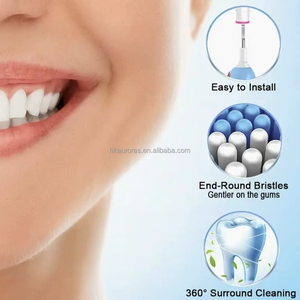 Cabezal de cepillo de dientes eléctrico adaptable con eje flexible para uso en hoteles, tipo de cerdas medianas para repuestos de cabezales de cepillo - Product Image 6