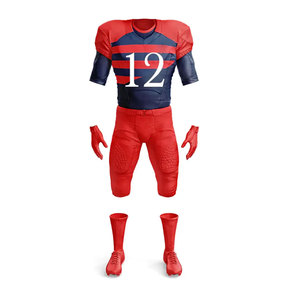 Uniforme de maillot de football américain bleu et blanc pour les jeunes, vêtements de sport confortables - Product Image 3