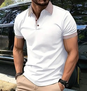 Polo à manches courtes pour homme en coton 100% de haute qualité, 230 g/m², été, broderie personnalisée, polos décontractés pour homme - Product Image 6