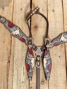 ชุดบังเหียนและสายรัดอกม้าหนังแท้และโลหะ รุ่น Kaamkaaj KKJ01 พร้อมหัวเข็มขัดปลดเร็ว ขนาดปกติ เหมาะสำหรับผู้เริ่มต้นขี่ม้า - Product Image 5