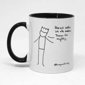 Mug War Friday 200ml/600ml, design cartoon/occidental, compatible micro-ondes et lave-vaisselle, contrôle de la température, minimaliste, idéal pour les cadeaux - Product Image 1