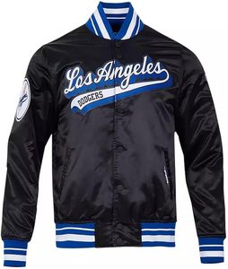 Chaqueta universitaria de béisbol - Chaqueta universitaria unisex azul y blanca de Los Ángeles - Product Image 3