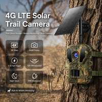 Caméra de surveillance solaire sans fil 4G LTE AI 4K Sensvision Mini avec contrôle par application, étanche IP66, pour la faune et la sécurité extérieure