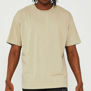 Camisetas de algodón orgánico y poliéster, venta al por mayor, camiseta para hombre, Camiseta holgada ecológica de gran tamaño para hombre - Product Image 5